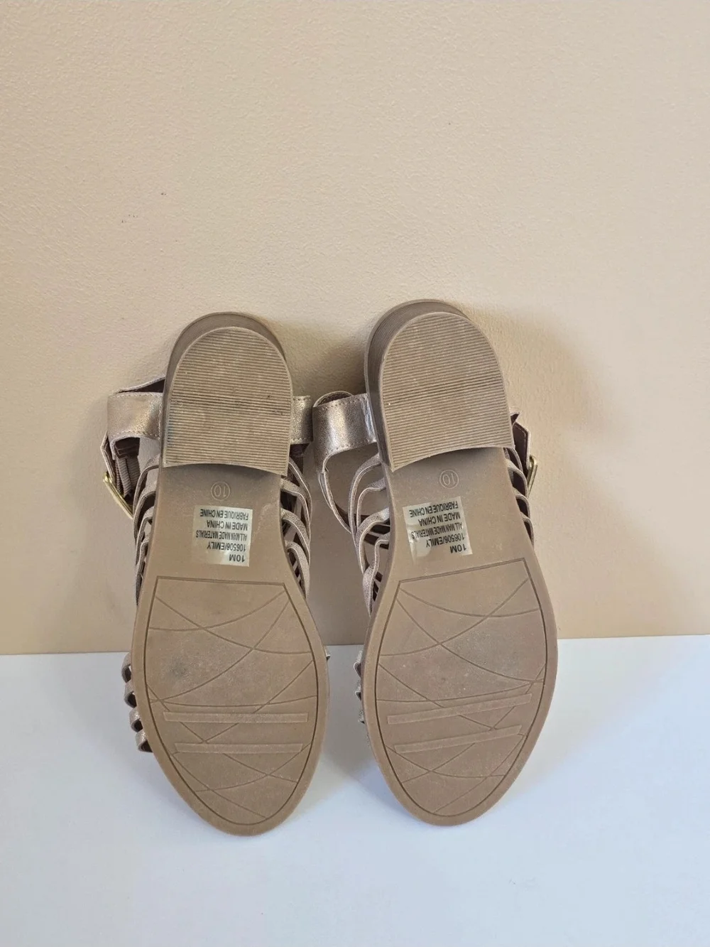 Maurices Shimmering Emily Block Heel Sandals Size 10M